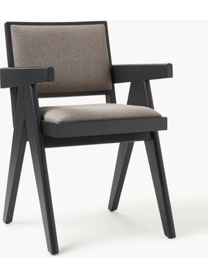 Sissi Kollu Sandalye - Ikonik Tasarım, Döşemeli, Fsc® Sertifikalı Masif Ahşap Gövde