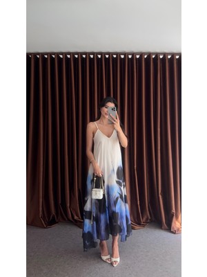 V Yaka Salaş Askılı Elbise