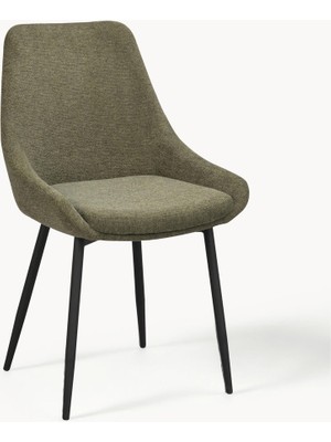 Sierra Süet Görünümlü Deri Sandalye – 2'li Set