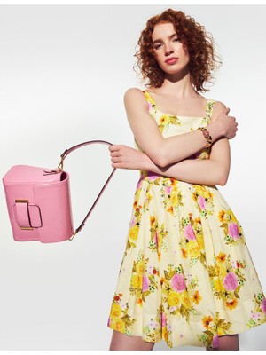 Paela Keten Sarı Kadın Elbise