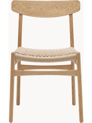 CH23 Wishbone Sandalye - El Örgüsü Oturaklı Ceviz Ağacı