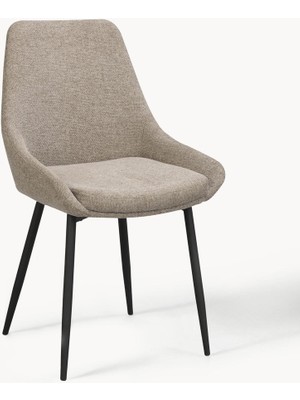 Sierra Döşemeli Sandalye Seti (2 Adet) – Modern Metal Ayaklı, Fsc® Sertifikalı