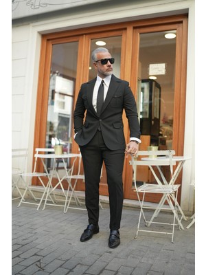 Ispanyol Yaka Safari Takım Elbise