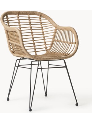 Costa Polyrattan Kollu Sandalye Seti (2 Adet) - Iç ve Dış Mekâna Uygun, Şık ve Dayanıklı