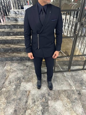 Fermuarlı Takım Elbise