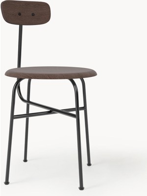 Afteroom Ahşap Sandalye - Meşe Kaplama, Metal Ayaklı