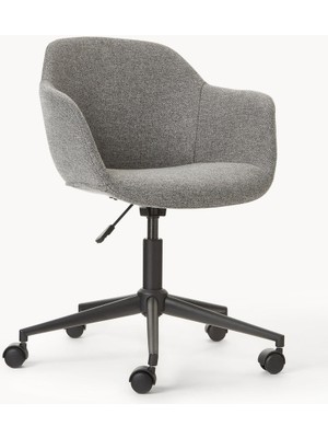 Fiji Döşemeli Ofis Sandalyesi - Siyah, Ayarlanabilir, Modern