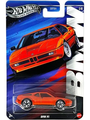 Hot Wheels 1:64 Ölçekli BMW M1 Turuncu Metal Model Araba Koleksiyonluk Silver Series