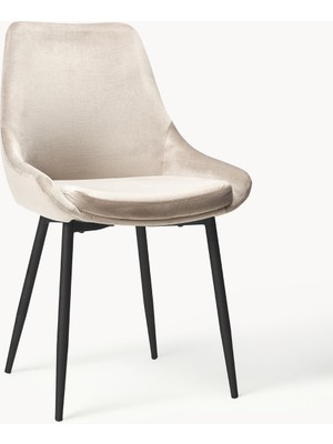 Sierra Kadife Sandalye Seti (2 Adet) – 100.000 Martindale, Metal Ayaklı, Avrupa Üretimi