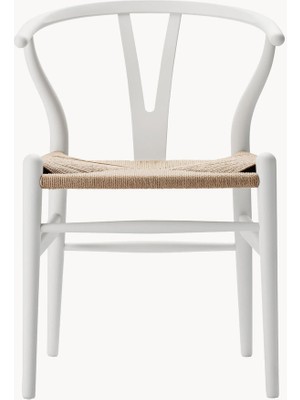 Hans J. Wegner CH24 Wishbone Sandalye: Meşe, El Örgüsü Oturma Alanlı
