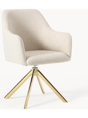 Isla Döner Kollu Sandalye – 360° Dönüşlü, 30.000 Martindale, Modern ve Konforlu