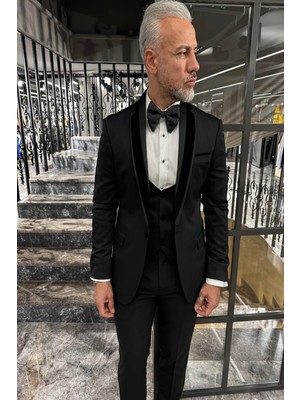 Damatlık Yelekli Takım Elbise