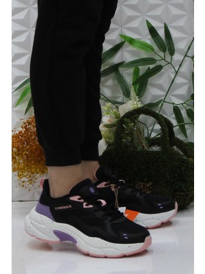 Lumberjack Fanto Siyah Pudra Rahat Orijinal Ürün Sneaker Kadın Ayakkabı