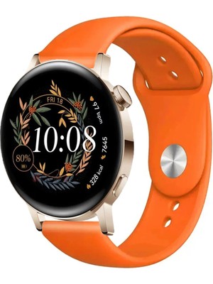 Tagomoon Huawei Watch Gt3 Elegant 42MM Akıllı Saat Uyumlu Spor Silikon Kordon