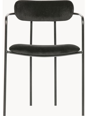 Elvy Kadife Kollu Sandalye – Üst Üste Yerleştirilebilir