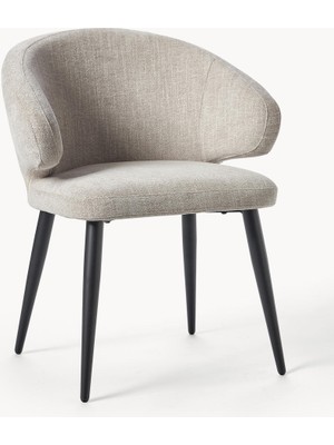 Celıa Bouclé Kollu Sandalye – Midcentury Tarzında Şıklık ve Konfor