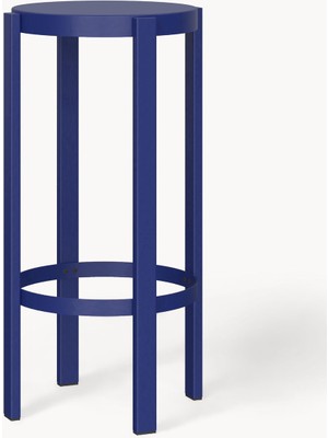 Doon Metal Bar Taburesi - Kraliyet Mavisi, Istiflenebilir Tasarım