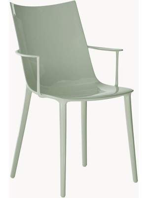 H.h.h. Kolçaklı Sandalye - Parlak Şarap Kırmızısı Plastik