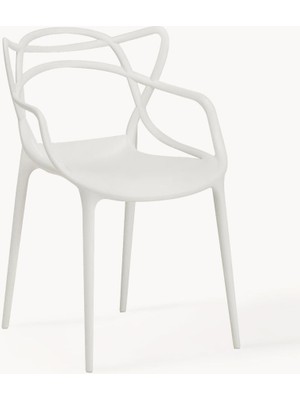 Kartell Masters Sandalye Seti (2 Adet): Güneş Sarısı, Istiflenebilir
