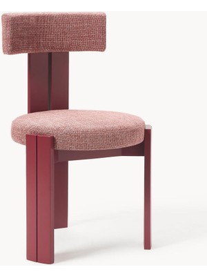 Katya Ahşap Sandalye - Hardal Sarı Döşemeli, Modern Tasarım