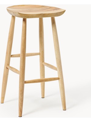 Nino Mango Ağacı Bar Taburesi – 100 cm Tezgâh Yüksekliği Için, Rustik Country Tarz