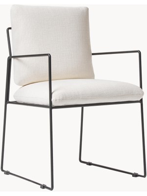 Wayne Döşemeli Sandalye – Gri Kumaş, Mat Siyah Ayak, Fsc Sertifikalı
