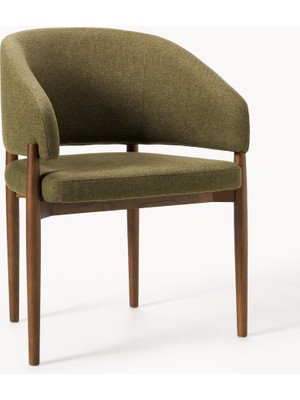 Nemo Kollu Sandalye - Modern Tasarım, 35 Kg/m³ Süngerli, Meşe Gövdeli