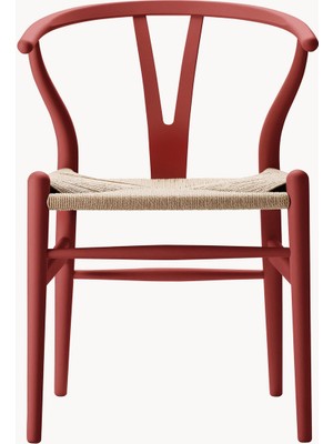 Hans J. Wegner CH24 Wishbone Sandalye - El Örgüsü Oturaklı