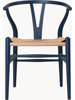 Hans J. Wegner CH24 Wishbone Sandalye - El Örgüsü Oturaklı