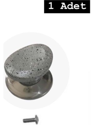 Gri Lüx Tüm Tencere Tava Kapaklarına Uygun Bagalit Tepe Cam Tencere Kapağı Kulpu
