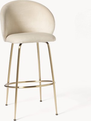 Luısa Kumaş Kaplama Bar Sandalyesi – Modern ve Şık Tasarım