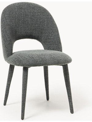 Rachel Döşemeli Sandalye – Adaçayı Yeşili Kumaş, Retro Stil