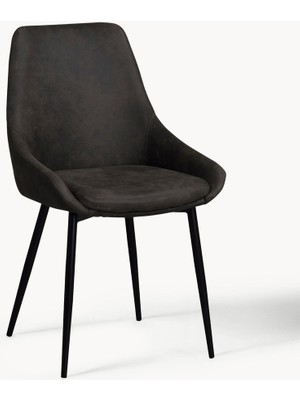 Sierra Döşemeli Sandalye Seti (2 Adet) – Modern Metal Ayaklı, Fsc® Sertifikalı