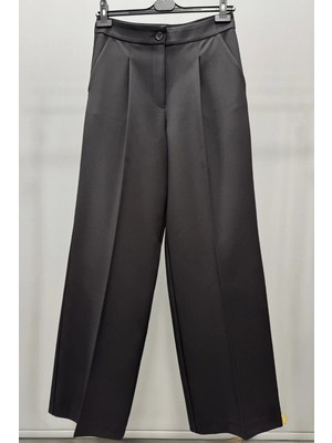 Sentez Palazzo Geniş Paça Pantolon Siyah 5578