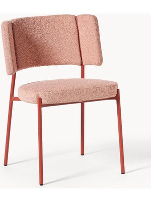 Samantha 2’li Bouclé Sandalye – Altın Metal Ayaklı, Yüksek Konforlu ve Modern Tasarım