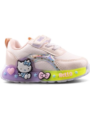Kindep Picasso 120 Bebe Anrk Işıklı Bebe Spor Ayakkabı Pudra
