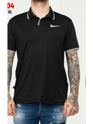Nike EF-4504 Erkek Polyester Mesh Polo Yaka T-Shirt