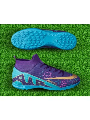 Kindep Mercurial Çoraplı Uniseks Halı Saha Ayakkabı Mor