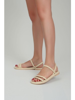 Qramed Orthopedix Rahat Kadın Sandalet Scuba Deri QR25206