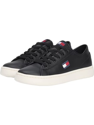 Tommy Hilfiger TJW LIGHTWEIGHT COURT SNE Siyah Kadın Sneaker