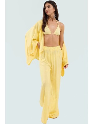 Viskoz Etnik Desenli Yarasa Kol Plaj Takımı Yazlık Rahat Şık Özel Tasarım