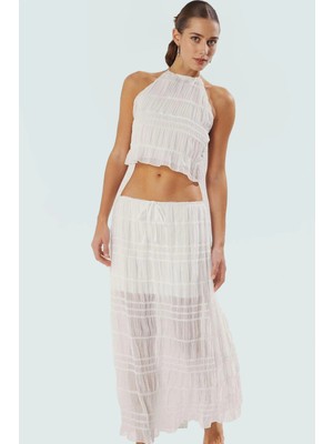 Şifon Bluz Etek Plaj Takımı Rahat ve Şık Yazlık Görünüm Premium Kalite Kaliteli Işçilik