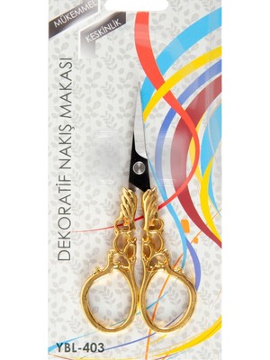 Büro Ev Ofis Hobi Dikiş Atölyesi Için Golden Kanat Dekor Nakış Makası