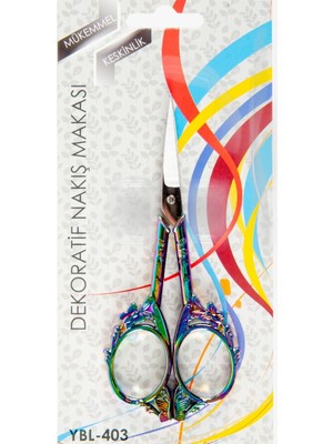 Büro Ev Ofis Hobi Dikiş Atölyesi Için Alaca Kelebek Dekor Nakış Makası