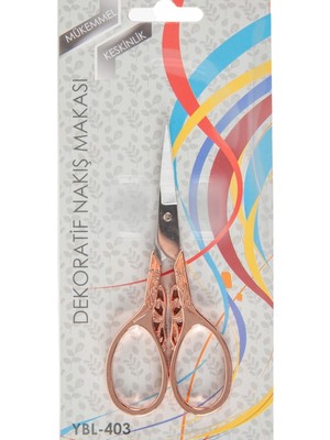 Büro Ev Ofis Hobi Dikiş Atölyesi Için Bakır Kelebek Dekor Nakış Makası