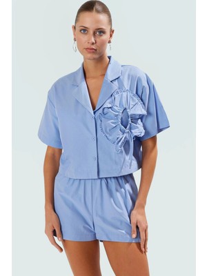 Nefes Alan Pamuklu Şort Gömlek Takım Yazlık Plaj Kombininiz Için Şık Görünüm Özel Tasarım