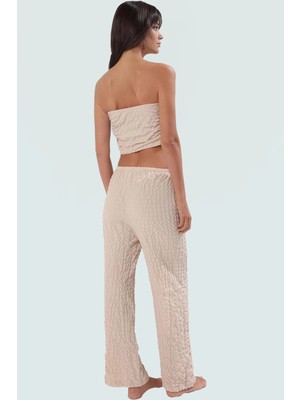 Yazlık Bluz Pantolon Takım Nefes Alan Kumaş Şık Tasarım Plaj Şıklığı Zarifane