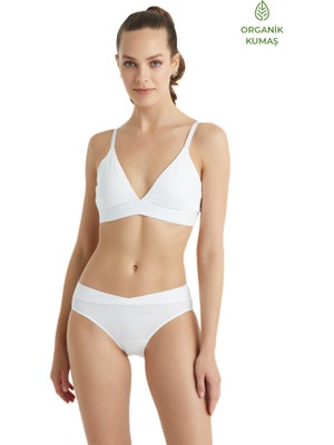 Blackspade Kadın Organik Pamuk Sütyen 1659 - Beyaz
