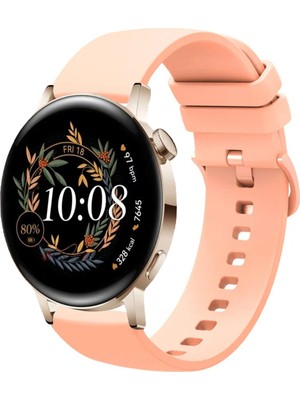 Kreton Huawei Watch Gt3 42MM ile Uyumlu Kordon Jel Silikon Tokalı Kayış