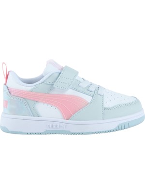 Puma Rebound V6 Lo Space Belle Beyaz Kız Çocuk Sneaker